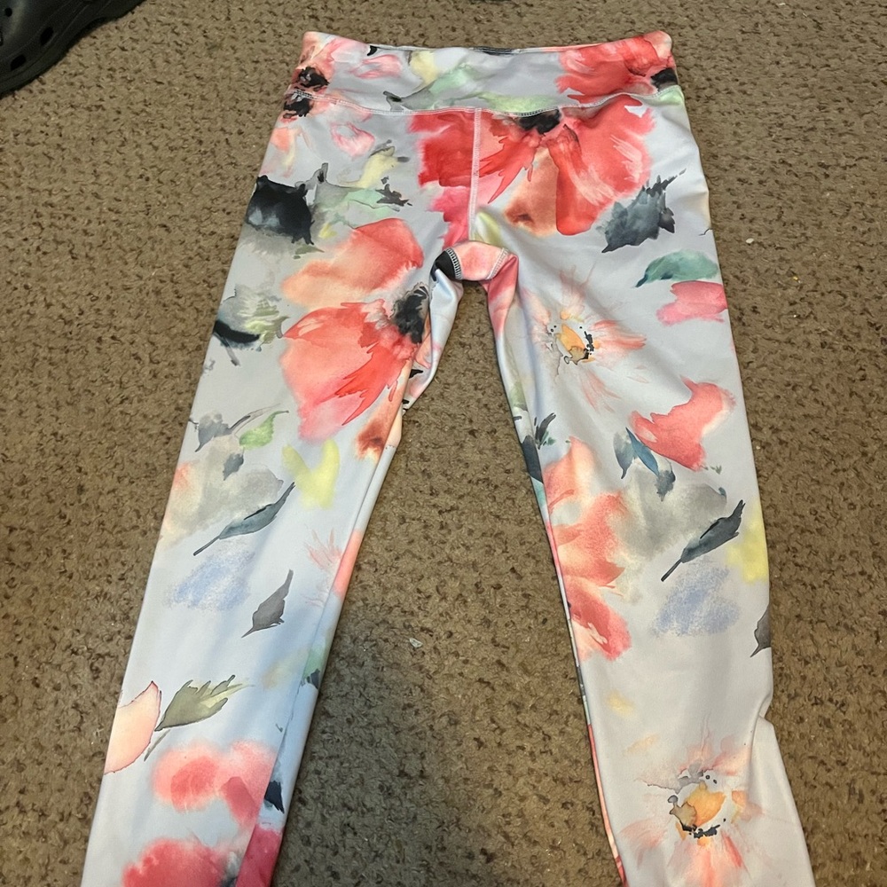 Jockey Kids Leggings with Vibrant Floral Design